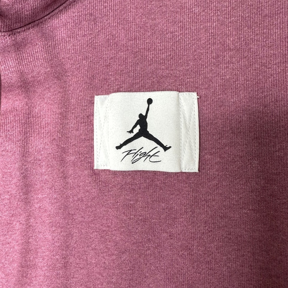 Jordan Flight Fleece Hoodie Womens XS Purple Mauve Cropped Loose Fit DD6998-533 - Picture 6 of 11